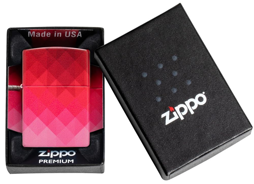 Zippo Gothic Window Design Armor® Black Ice® Pocket Lighter