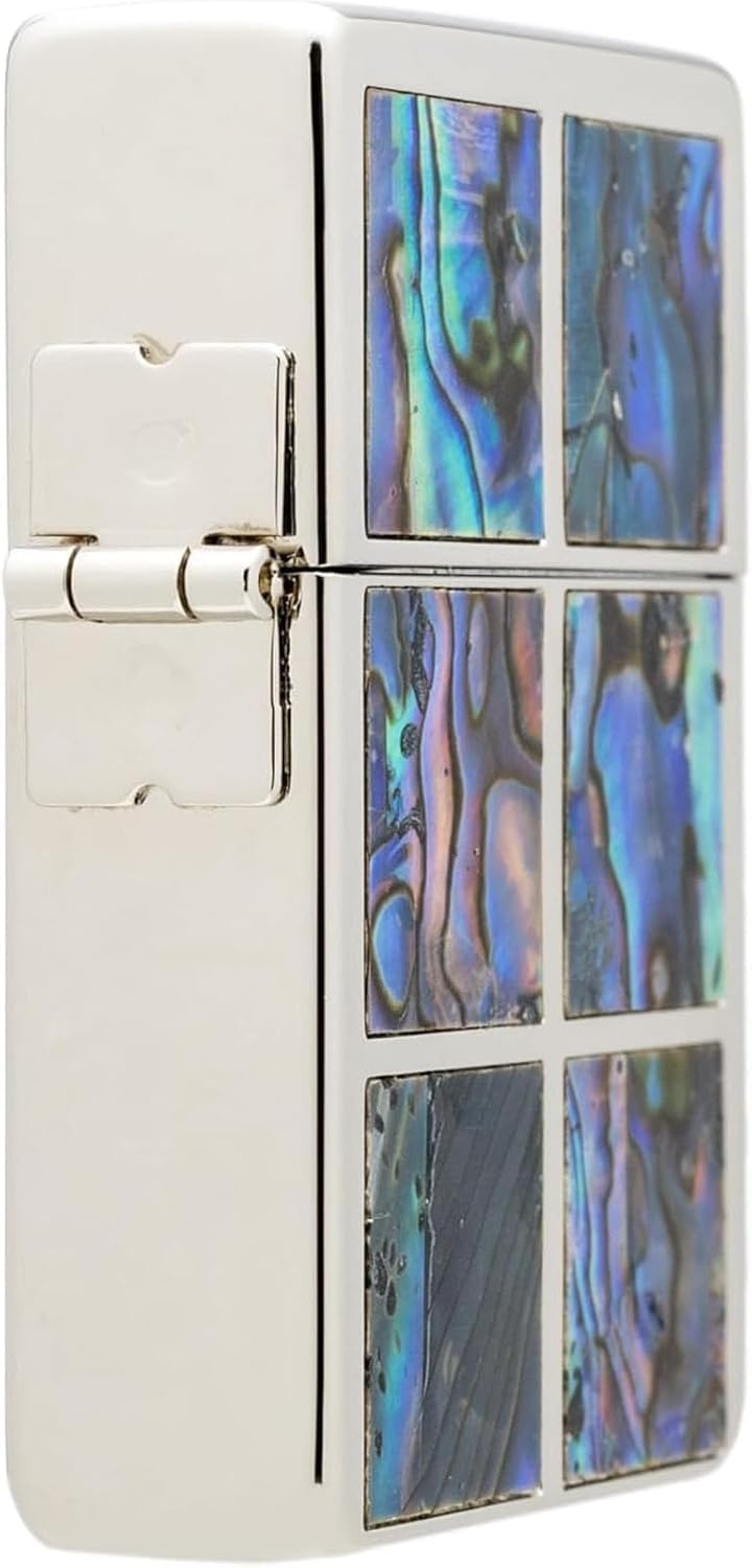 Zippo Lighter, Windproof, Brass Shell, Double-Sided Etched, 1935 Replica Case, White Nickel Plated, Gift Gift, 1935 SquareShell WN