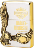 Zippo HDP-17 Harley Davidson Lighter Japan Limited Edition Silver x Gold