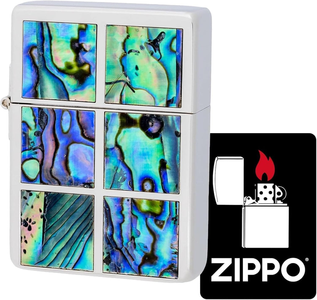 Zippo Lighter, Windproof, Brass Shell, Double-Sided Etched, 1935 Replica Case, White Nickel Plated, Gift Gift, 1935 SquareShell WN